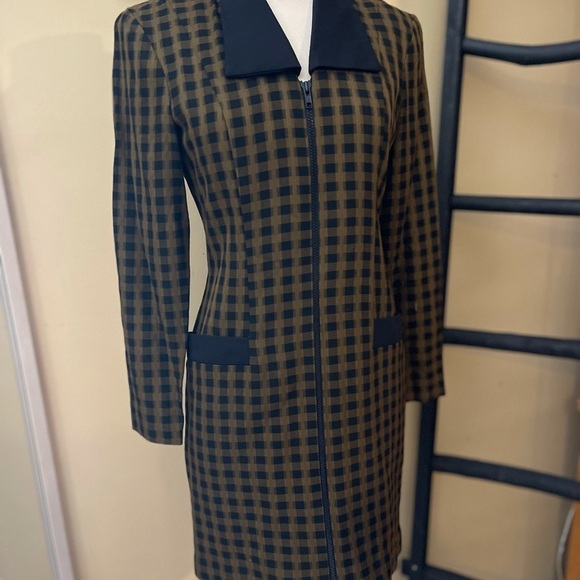 VINTAGE THE LIMITED zipper collared dress sz 2 - Picture 5 of 8